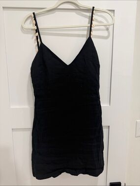 Zara Black Dress with shell detailed straps